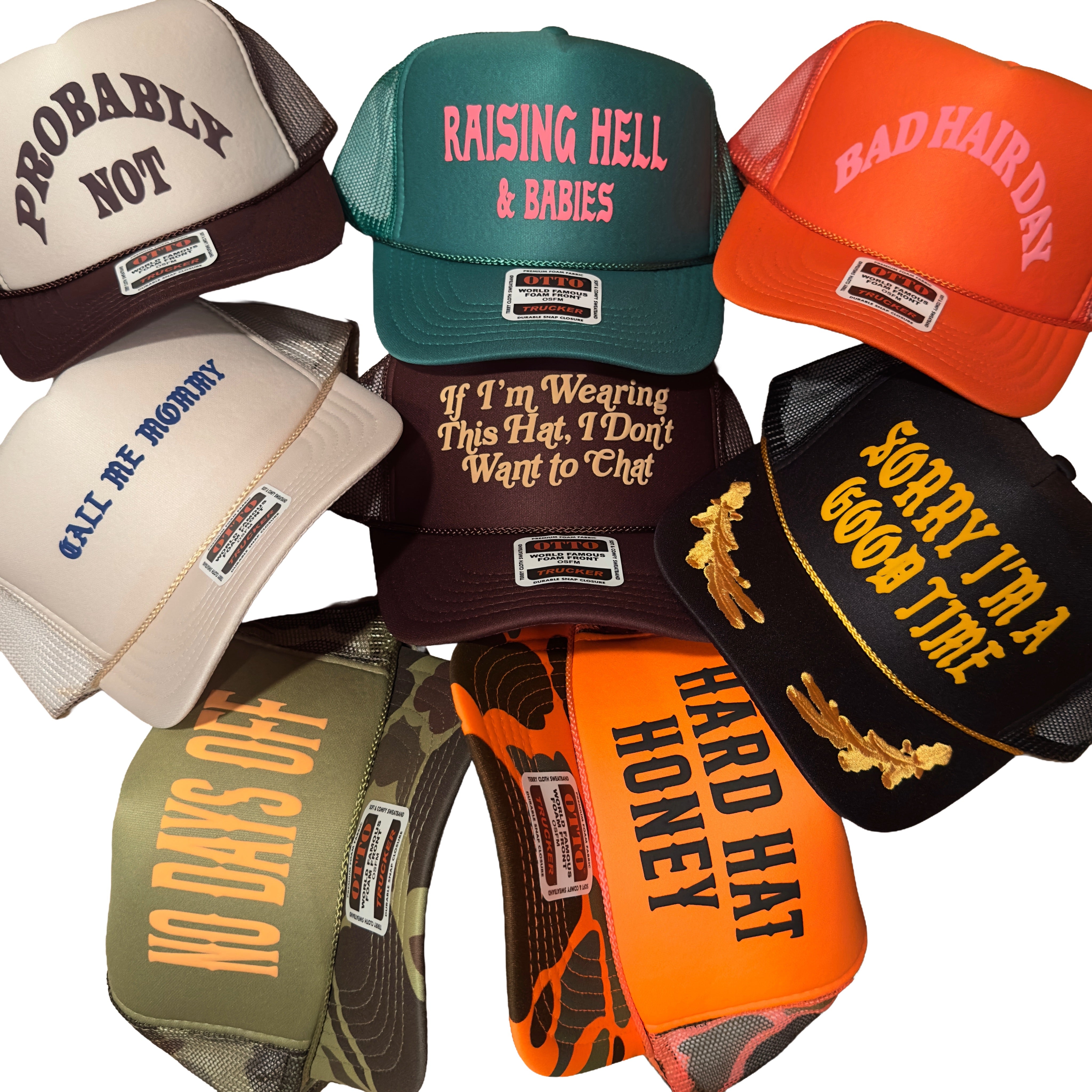 Custom Puff Print Trucker Hat