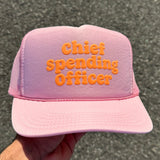 Chief Spending Officer — Custom Puff Print Trucker Hat