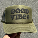 Good Vibes — Custom Puff Print Trucker Hat
