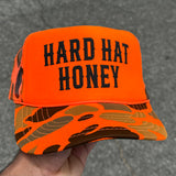 Hard Hat Honey — Custom Puff Print Trucker Hat