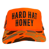 Hard Hat Honey — Custom Puff Print Trucker Hat