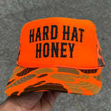 Hard Hat Honey — Custom Puff Print Trucker Hat